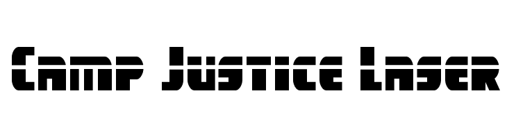 Camp Justice Laser Font