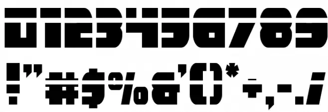 Camp Justice Laser Font OTHER CHARS