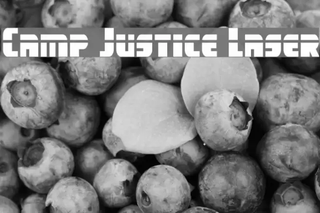 Camp Justice Laser Font examples