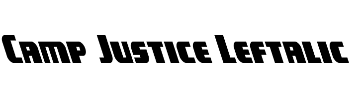 Camp Justice Leftalic Font