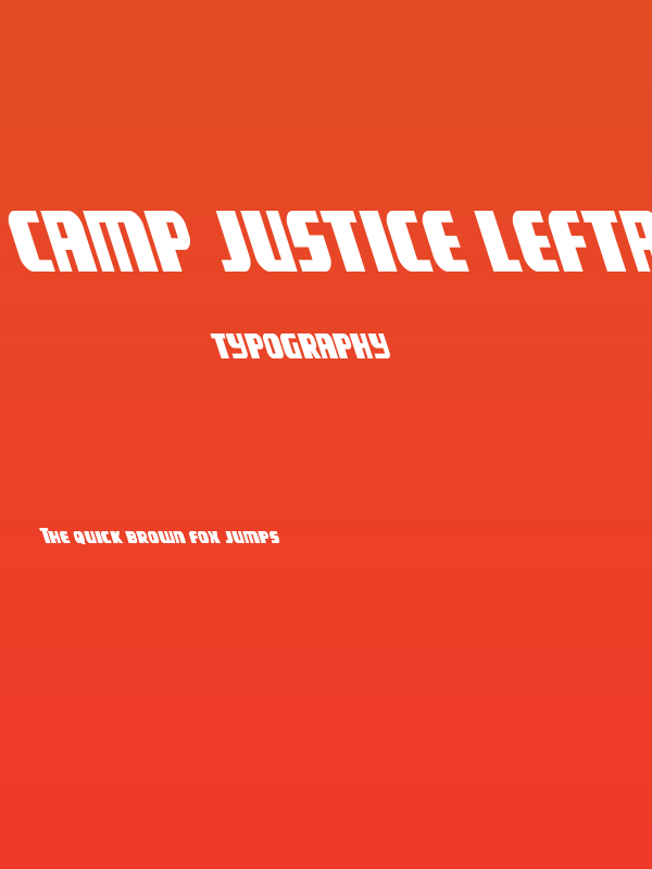 Camp Justice Leftalic Poster