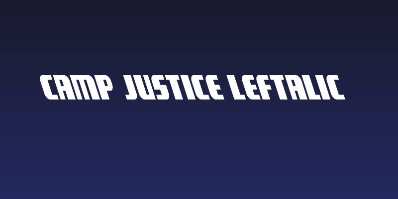 Camp Justice Leftalic Social Header