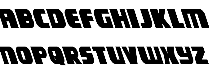 Camp Justice Leftalic Font LOWERCASE