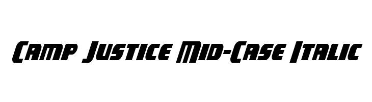 Camp Justice Mid-Case Italic  免费字体下载