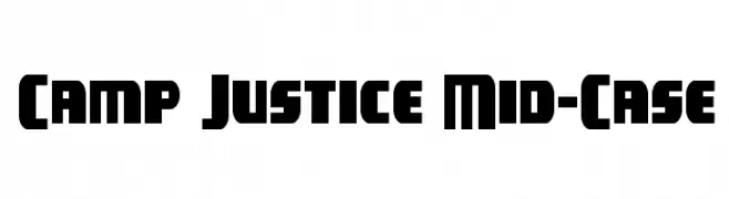 Camp Justice Mid-Case  Скачать бесплатные шрифты