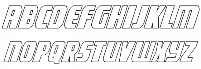 Camp Justice Outline Italic Fonte MAIÚSCULAS