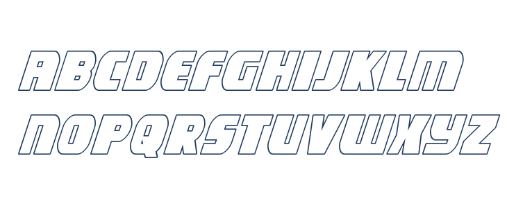 Camp Justice Outline Italic Lowercase