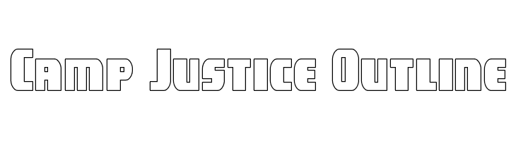 Camp Justice Outline  Free Fonts Download