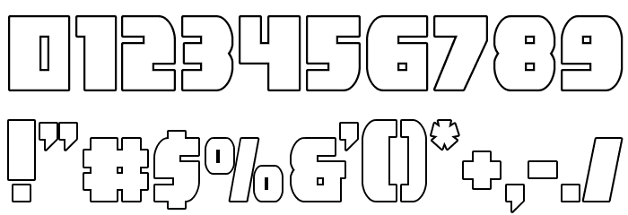 Camp Justice Outline Font OTHER CHARS