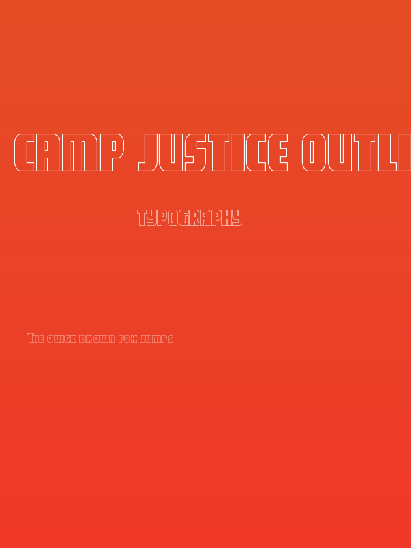 Camp Justice Outline Poster