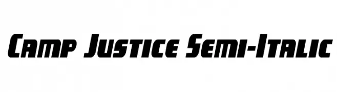 Camp Justice Semi-Italic  Fuentes Gratis Descargar
