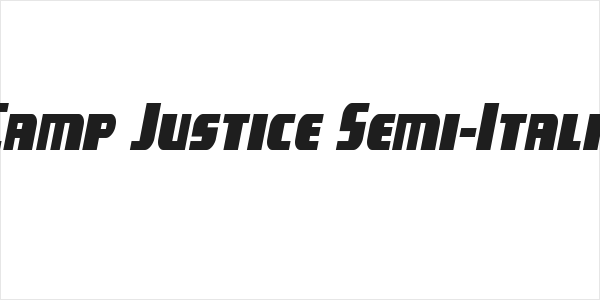Camp Justice Semi-Italic Logo