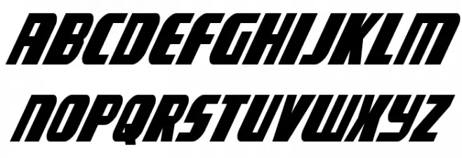 Camp Justice Super-Italic Font Litere mari