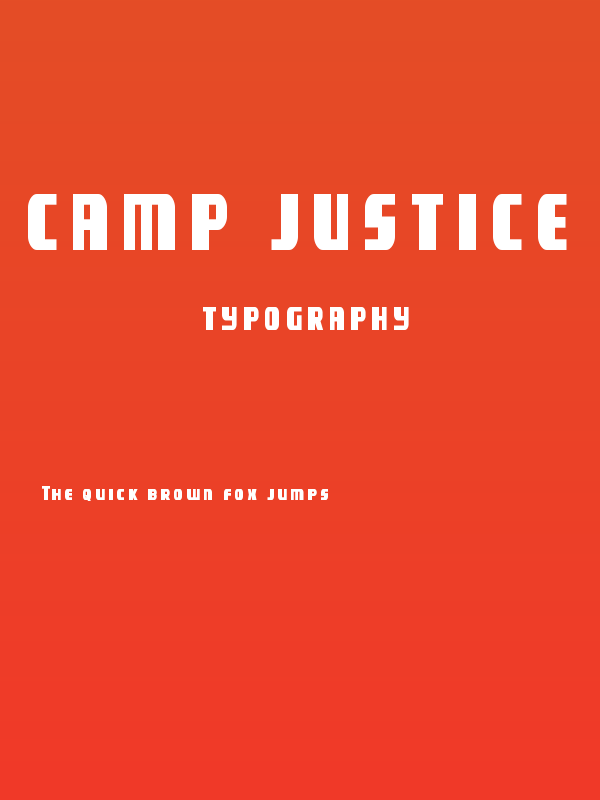 Camp Justice Title Poster