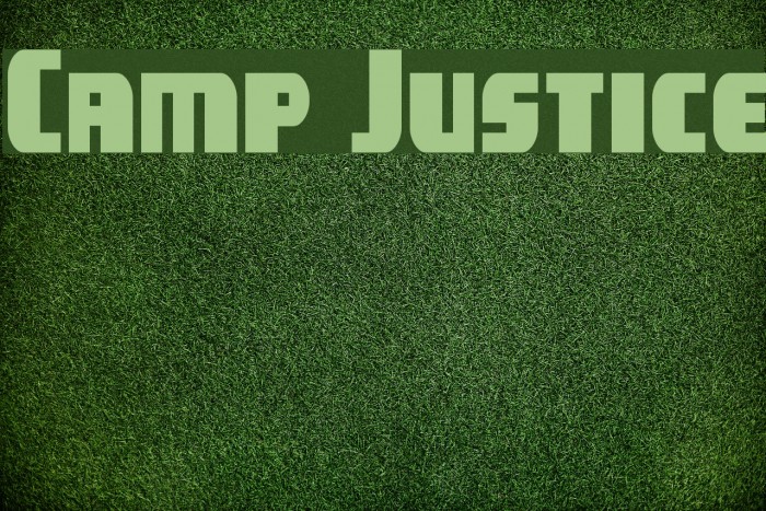 Camp Justice Font examples