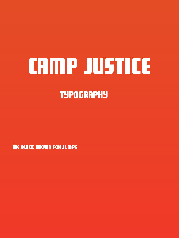 Camp Justice Poster