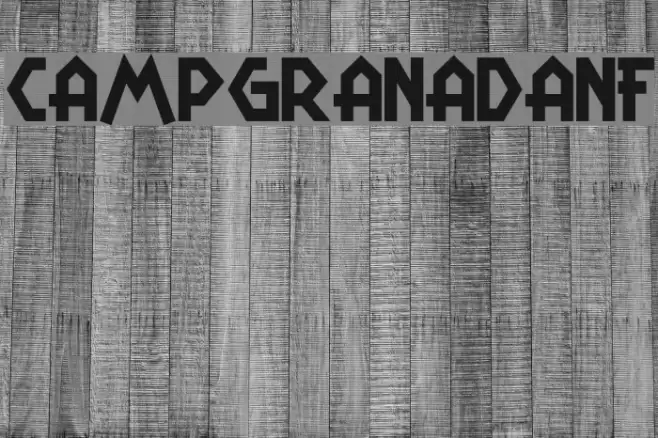 CampGranadaNF Font examples