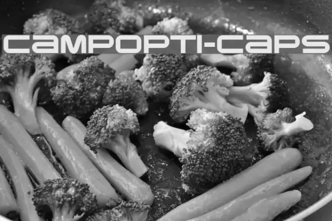 CampOpti-Caps Font examples