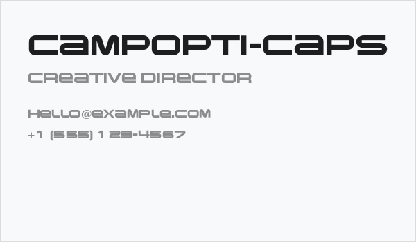 CampOpti-Caps Business Card