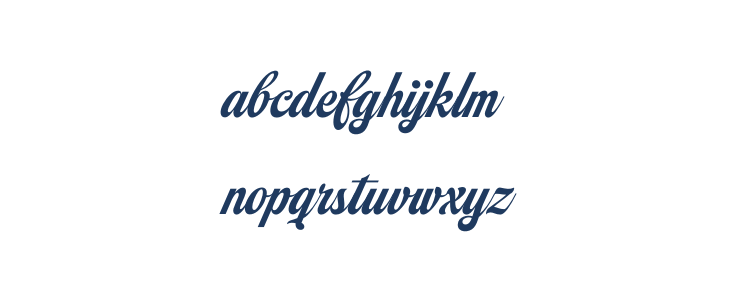 Campana Script PERSONAL USE Regular Lowercase