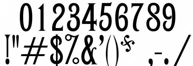 Campanile Font OTHER CHARS