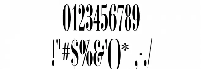 CampanileFLF Font OTHER CHARS