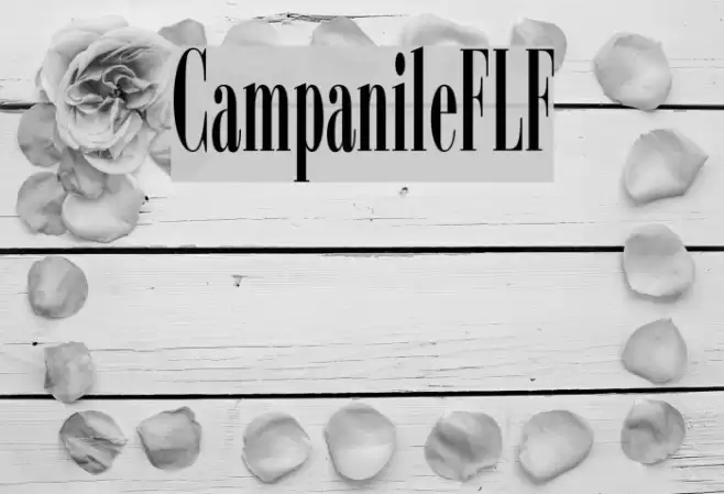 CampanileFLF Font examples