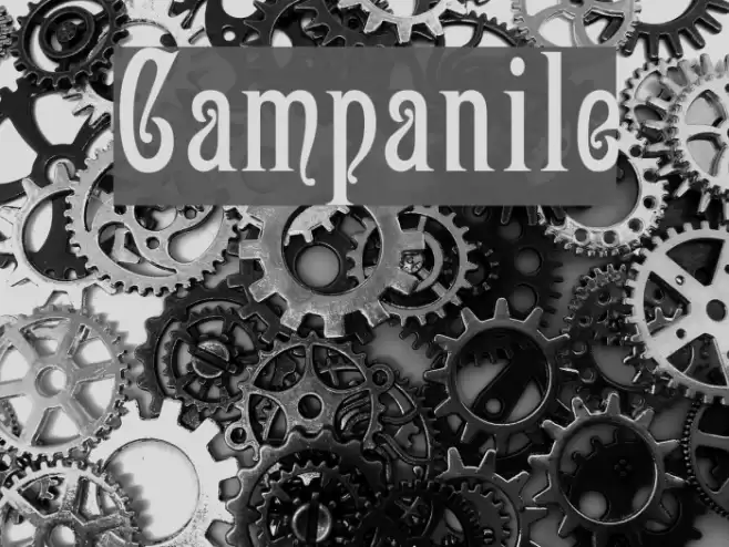 Campanile Font examples