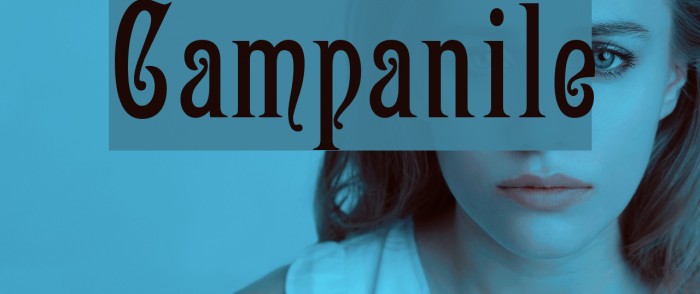 Campanile Font examples