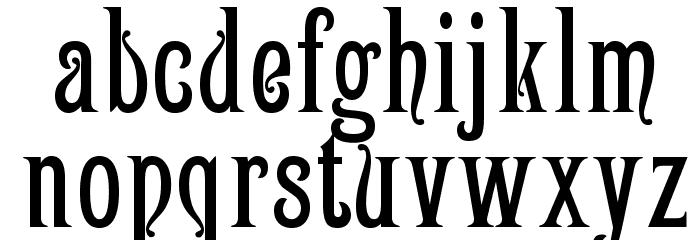 Campanile Font LOWERCASE