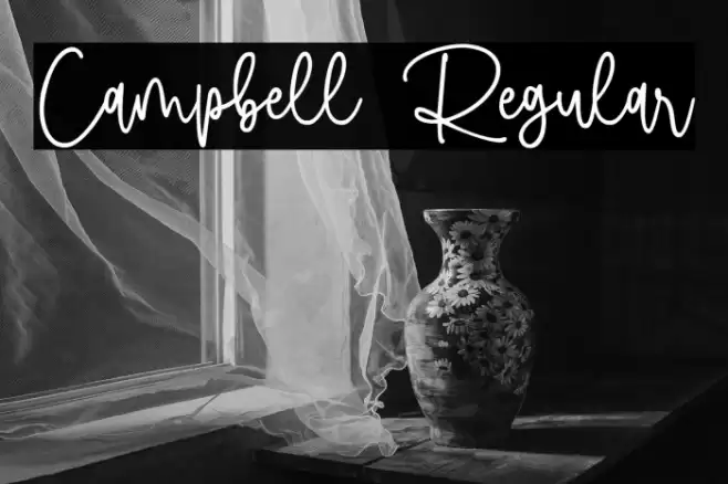 Campbell Regular Font examples