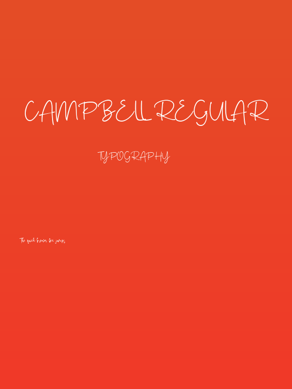 Campbell Regular Poster