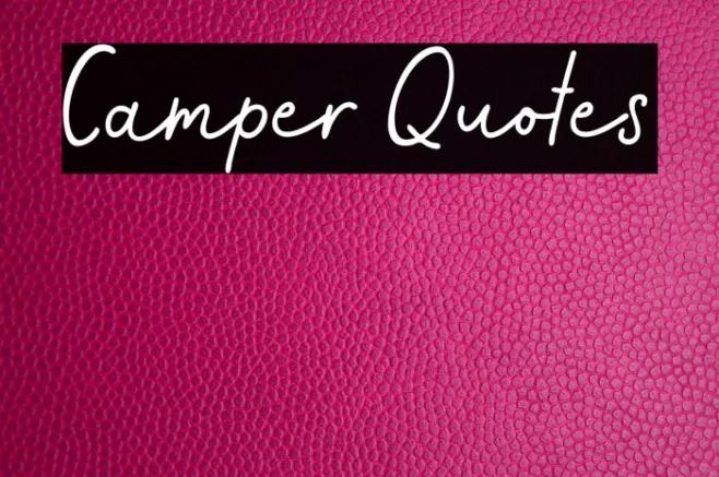 Camper Quotes Example 3