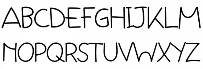 Camper Schriftart Groß
