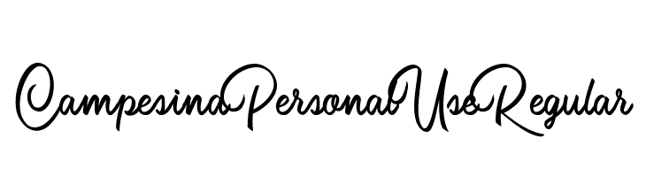 Campesina Personal Use Regular  Free Fonts Download