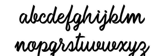 Campesina Personal Use Regular Font LOWERCASE