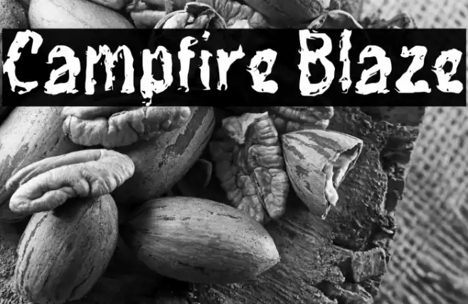 Campfire Blaze Font examples