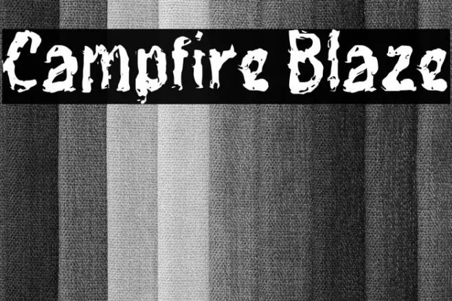 Campfire Blaze Font examples