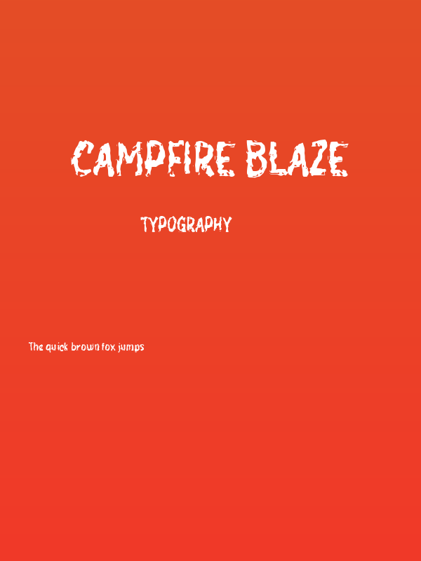 Campfire Blaze Poster