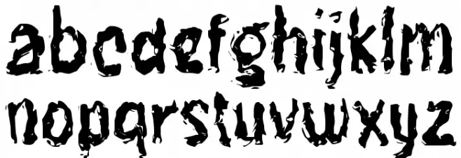 Campfire Blaze خط أحرف صغيرة