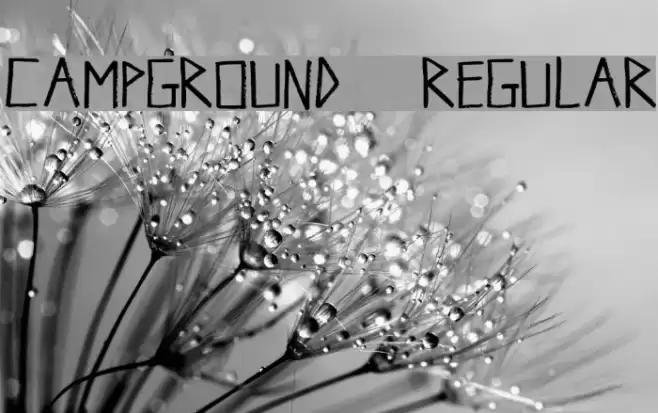 Campground-Regular Font examples