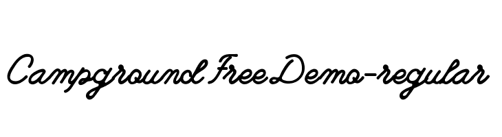 CampgroundFreeDemo-regular  免费字体下载