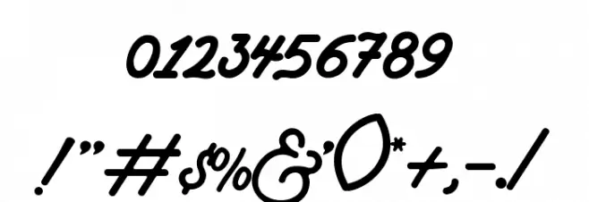 CampgroundFreeDemo-regular Font OTHER CHARS