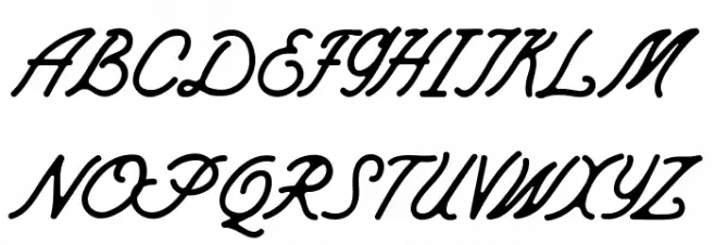 CampgroundFreeDemo-regular 字体 大写