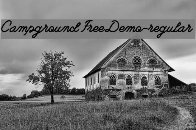 CampgroundFreeDemo-regular Font examples