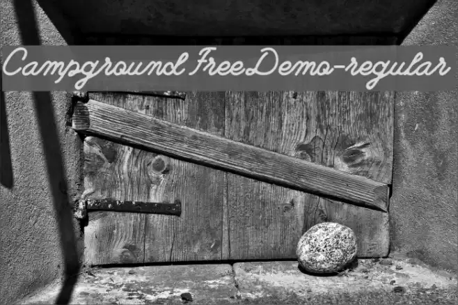 CampgroundFreeDemo-regular Font examples