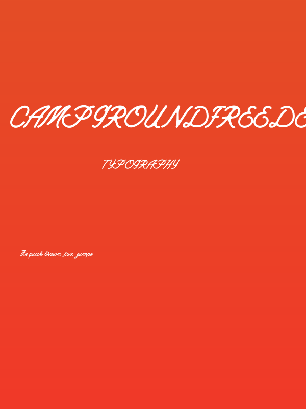 CampgroundFreeDemo-regular Poster