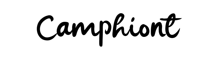 Camphiont  フリーフォントのダウンロード