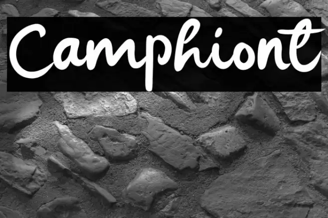 Camphiont Caratteri examples