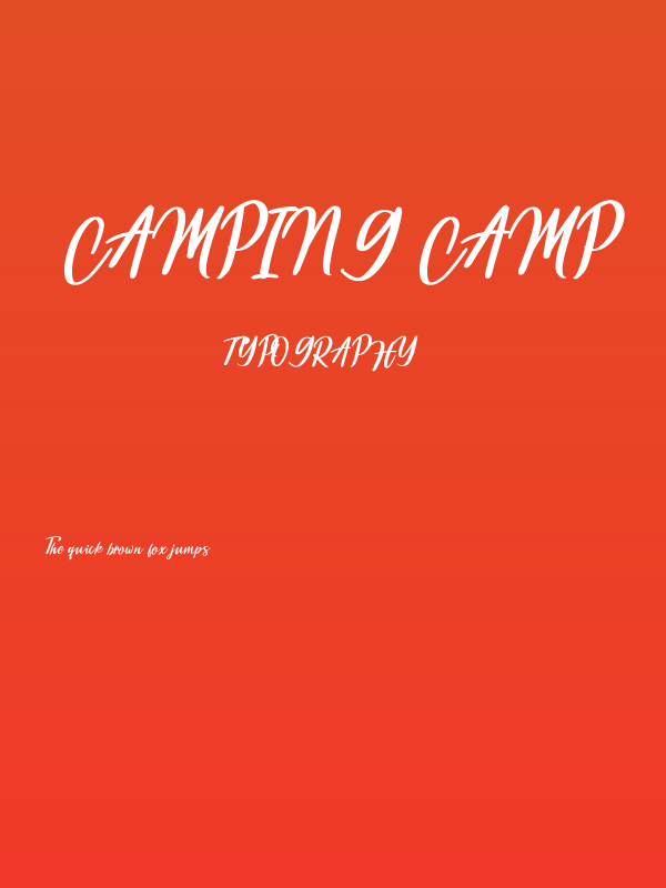 Camping Camp Poster